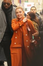 FLORENCE PUGH Arrives at Build Series in New York 02/11/2019