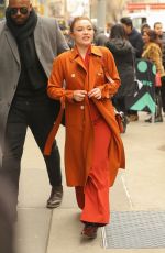 FLORENCE PUGH Arrives at Build Series in New York 02/11/2019