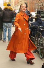 FLORENCE PUGH Arrives at Build Series in New York 02/11/2019