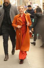 FLORENCE PUGH Arrives at Build Series in New York 02/11/2019