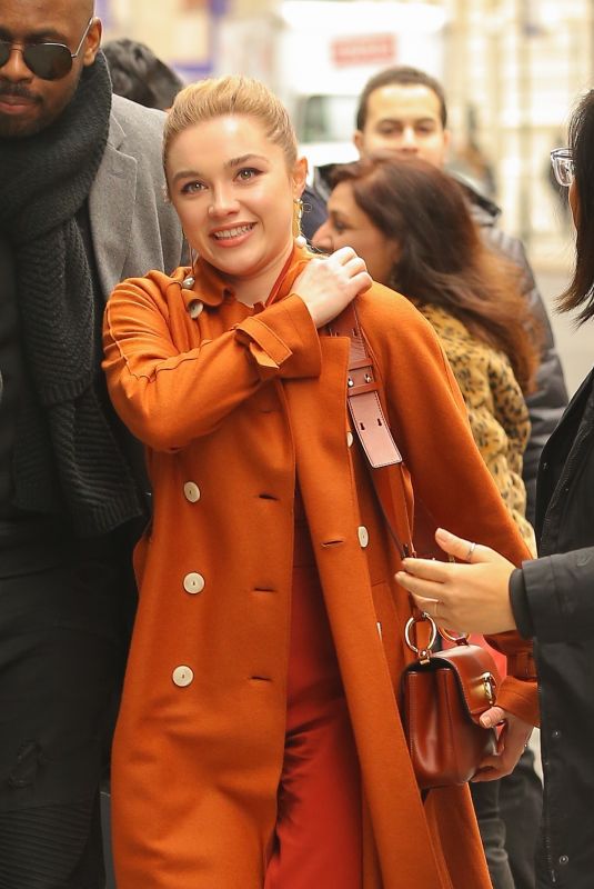 FLORENCE PUGH Arrives at Build Series in New York 02/11/2019