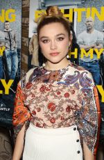 FLORENCE PUGH at Fighting with My Family Special Screening in New york 02/11/2019
