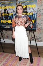 FLORENCE PUGH at Fighting with My Family Special Screening in New york 02/11/2019