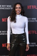 FRANCES AATERNIR at The Boy Who Harnessed the Wind Screening in London 02/19/2019