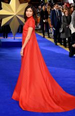 GEMMA CHAN at Captain Marvel Premiere in London 02/27/2019