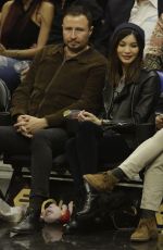GEMMA CHAN at LA Lakers vs Clippers Game at Staples Center 01/31/2019