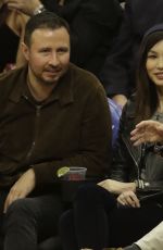 GEMMA CHAN at LA Lakers vs Clippers Game at Staples Center 01/31/2019