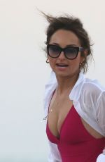 GIADA DE LAURENTIIS in Swimsuit on the Beach in Miami 02/20/2019
