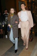 GIGI HADID and KARLIE KLOSS at Evian x Virgil Abloh Launch Party in Paris 02/25/2019