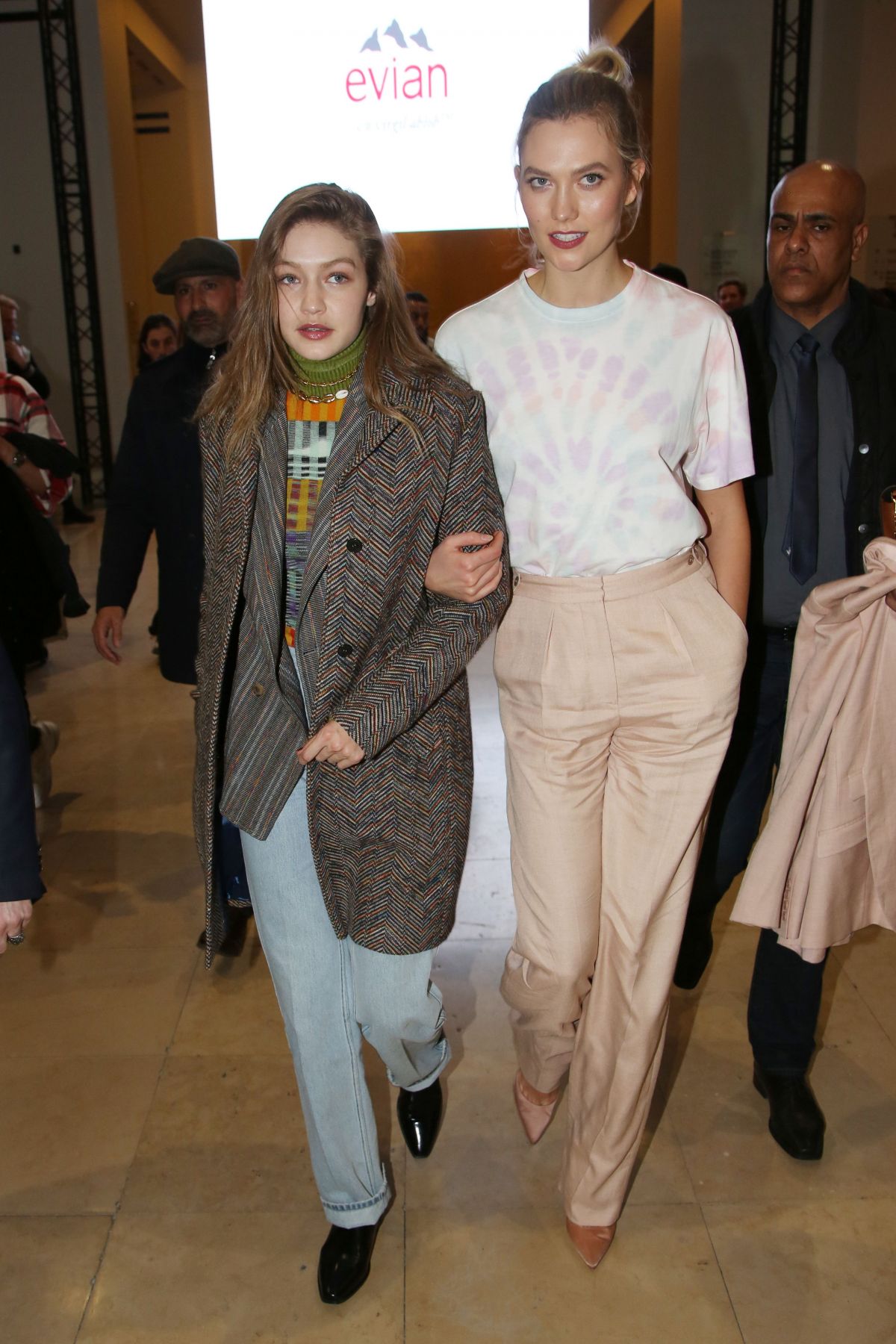 GIGI HADID and KARLIE KLOSS at Evian x Virgil Abloh Launch Party in ...