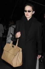 GIGI HADID Arrives at London Fashion Week 02/15/2019