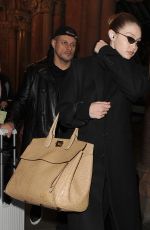 GIGI HADID Arrives at London Fashion Week 02/15/2019