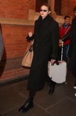 GIGI HADID Arrives at London Fashion Week 02/15/2019