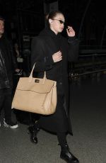 GIGI HADID Arrives at London Fashion Week 02/15/2019