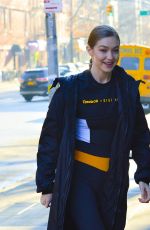 GIGI HADID at a School in New York 02/04/2019