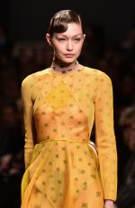 GIGI HADID at Fendi Runway Show at Milan Fashion Week 02/21/2019