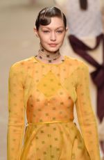 GIGI HADID at Fendi Runway Show at Milan Fashion Week 02/21/2019