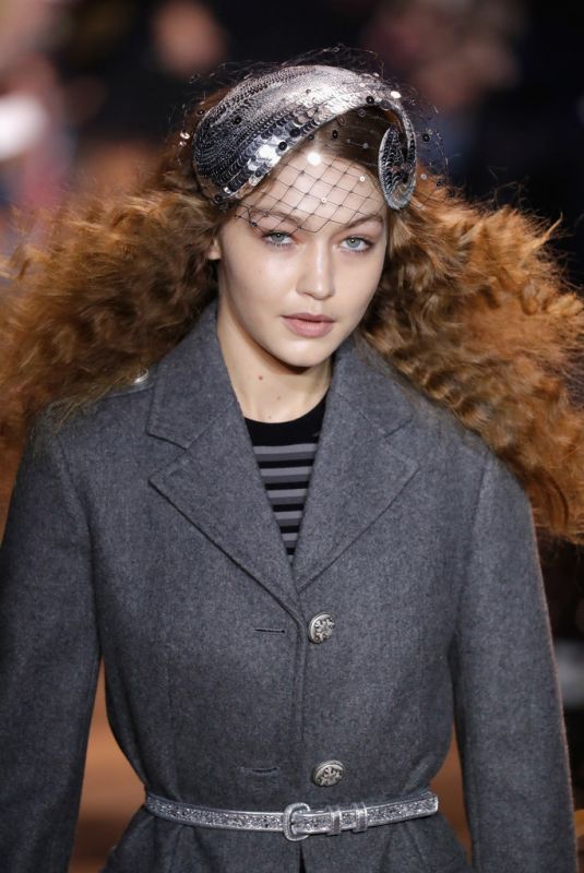 GIGI HADID at Michael Kors Runway Show at New York Fashion Week 02/13/2019