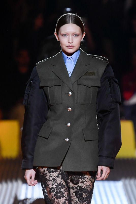 GIGI HADID at Prada Runway Show in Milan 02/21/2019