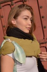 GIGI HADID Leaves Lanvin Show at PFW in Paris 02/27/2019