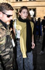 GIGI HADID Leaves Lanvin Show at PFW in Paris 02/27/2019