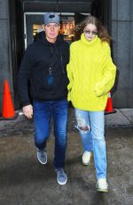 GIGI HADID Leaves Michael Kors Fashion Show in New York 02/13/2019
