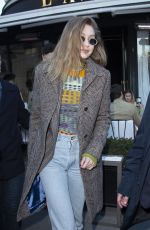 GIGI HADID Leaves Prada in Paris 02/25/2019