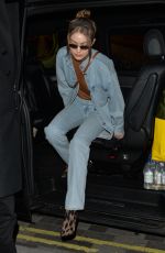 GIGI HADID Night Out in London 02/17/2019
