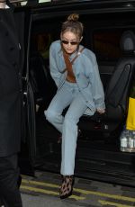 GIGI HADID Night Out in London 02/17/2019
