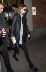 GIGI HADID Night Out in Milan 02/20/2019