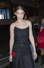 GIGI HADID Night Out in Paris 02/27/2019