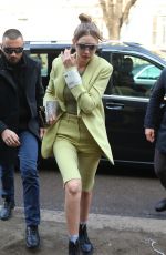 GIGI HADID Out and About in Milan 02/21/2019