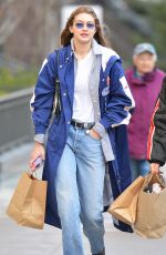 GIGI HADID Out and About in New York 02/03/2019