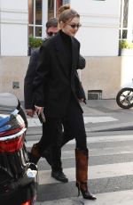 GIGI HADID Out and About in Paris 02/26/2019