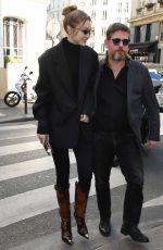 GIGI HADID Out and About in Paris 02/26/2019