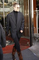 GIGI HADID Out and About in Paris 02/26/2019