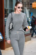 GIGI HADID Out in New York 02/05/2019