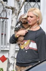 GWEN STEFANI Out with Her Dog in Los Angeles 02/20/2019