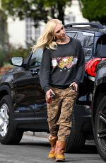 GWEN STEFANI Out with Her Dog in Los Angeles 02/20/2019