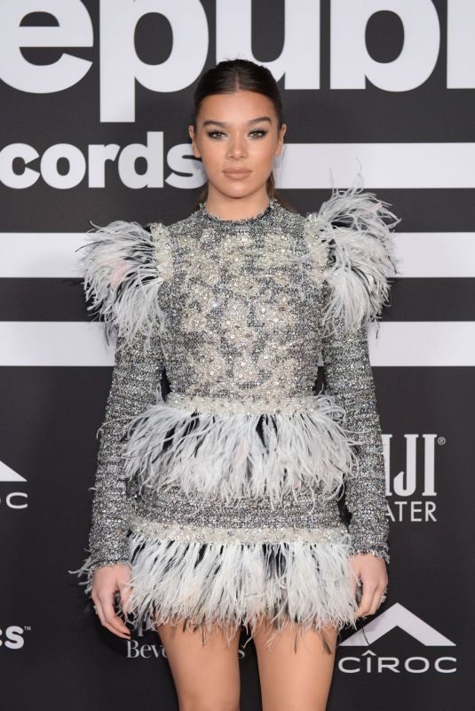 HAILEE STEINFELD at Republic Records Grammys After-party in Los Angeles 02/10/2019