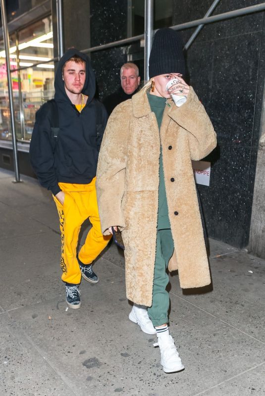 HAILEY and Justin BIEBER Out in New York 02/17/2019
