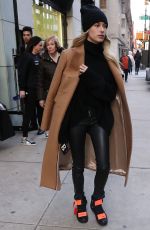 HAILEY BIEBER Leaves Her Apartment in New York 02/10/2019