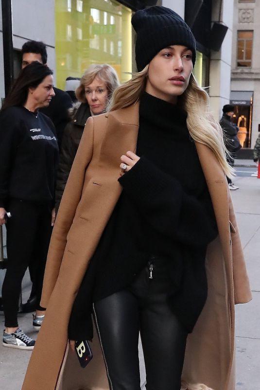 HAILEY BIEBER Leaves Her Apartment in New York 02/10/2019