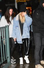 HAILEY BIEBER Leaves Lure Fishbar in New York 02/12/2019