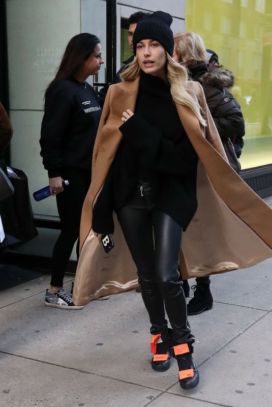 HAILEY BIEBER Out and About in New york 02/10/2019