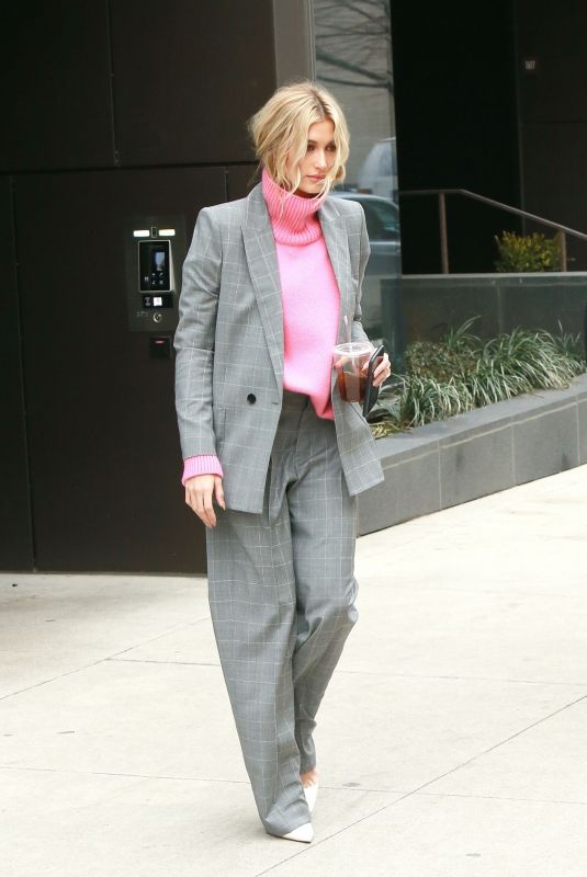 HAILEY BIEBER Out and About in New York 02/11/2019