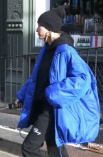 HAILEY BIEBER Out in New York 01/28/2019