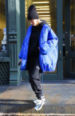 HAILEY BIEBER Out in New York 01/28/2019