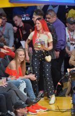 HALSEY at Lakers Game in Los Angeles 02/27/2019