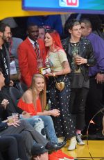 HALSEY at Lakers Game in Los Angeles 02/27/2019